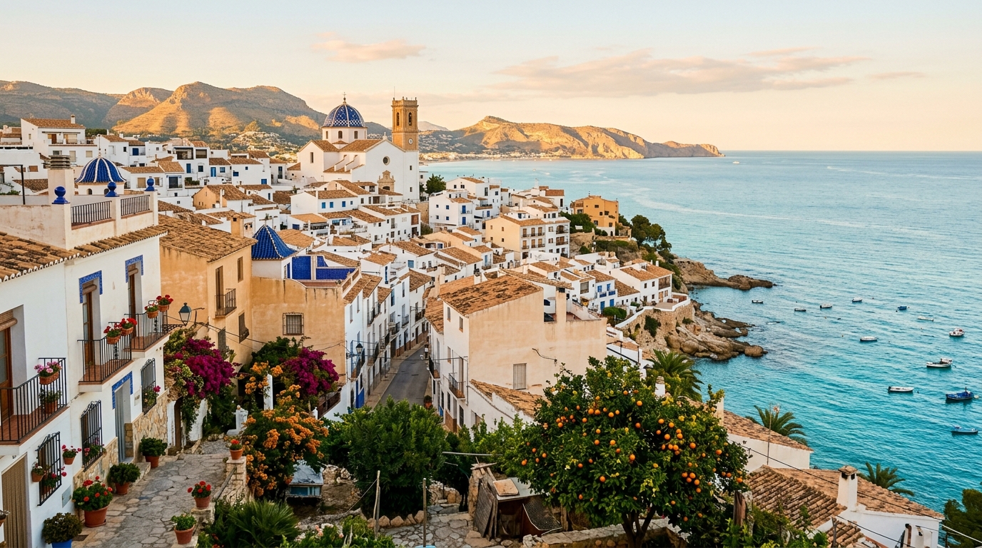 Mediterranean street in the Comunidad Valenciana